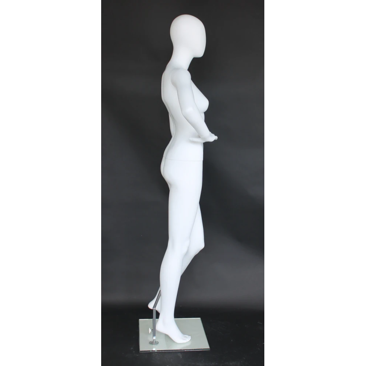 High-fashion attitude Egg Head Female Mannequin -SFW48E-WT