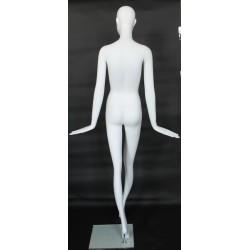 14 in H Glossy Black Abstract Face Male Head Mannequin MH8-HB