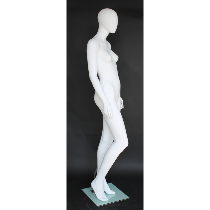 Elegant walking motion Egg Head Female Mannequin -SFW52E-WT