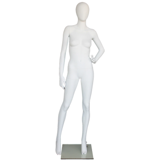 High-fashion attitude Egg Head Female Mannequin -SFW53E-WT
