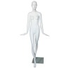 4 ft H Egg Head Male Torso mannequin with Arms Metal Base MT66E-WM