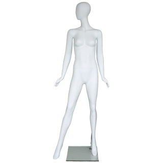 Expansive-geometric Egg Head Female Mannequin -SFW58E-WT