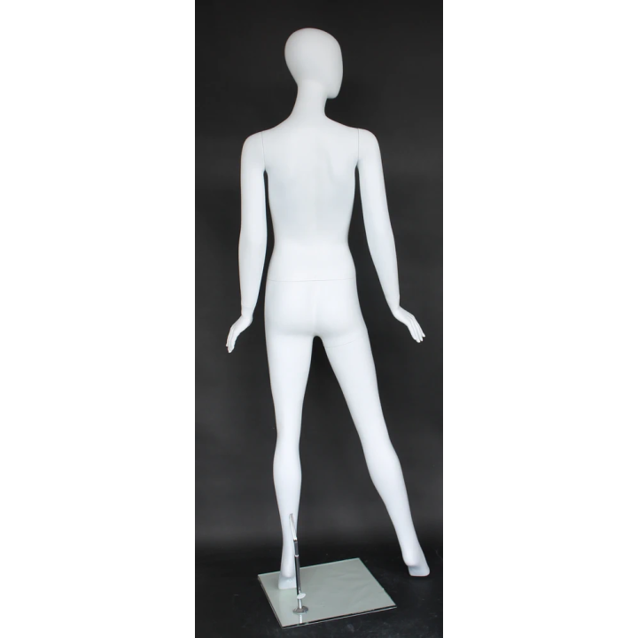 Expansive-geometric Egg Head Female Mannequin -SFW58E-WT