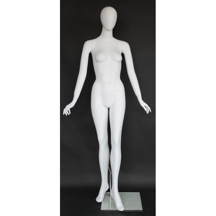 Graceful-stride Style Egg Head Female Mannequin -SFW59E-WT