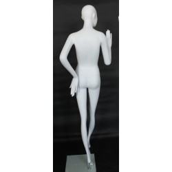 White Size 6/8 Female Blouse Dress form mannequin Metal base B7-BM