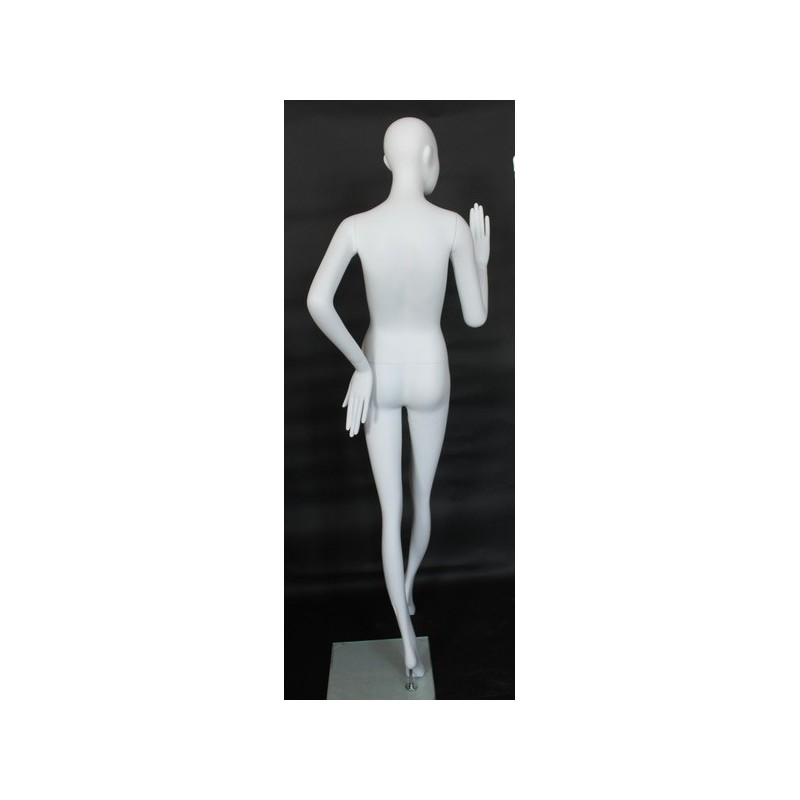 White Size 6/8 Female Blouse Dress form mannequin Metal base B7-BM
