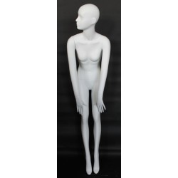 Female Half Body mannequin with wooden Arms Metal Base BFWH-1SM