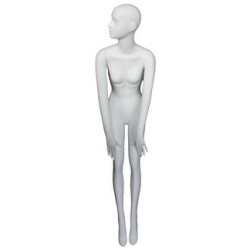 Female Half Body mannequin wooden Arms Floor Metal Base BFWH-1WM
