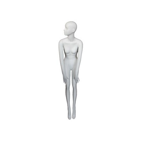 Female Half Body mannequin wooden Arms Floor Metal Base BFWH-1WM