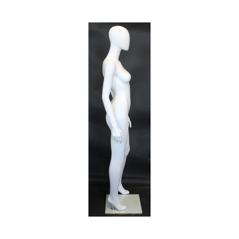 Satin Chrome finished Mannequin Metal base with foot rod