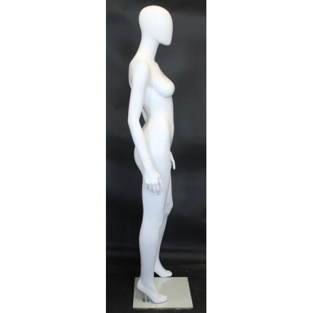 Satin Chrome finished Mannequin Metal base with foot rod