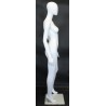 Satin Chrome finished Mannequin Metal base with foot rod