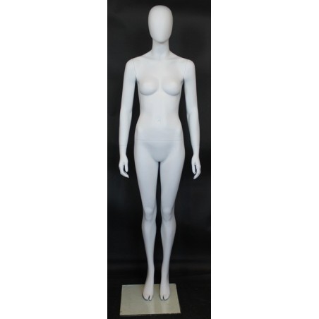 White Plastic injected male mannequin body form with hook PLXS-MW