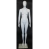 White Plastic injected male mannequin body form with hook PLXS-MW