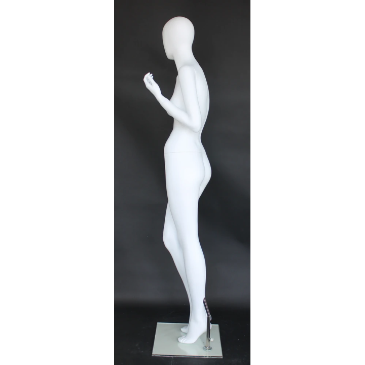 Detail-Oriented Accessory Pose Egg Head Female Mannequin -SFW68E-WT