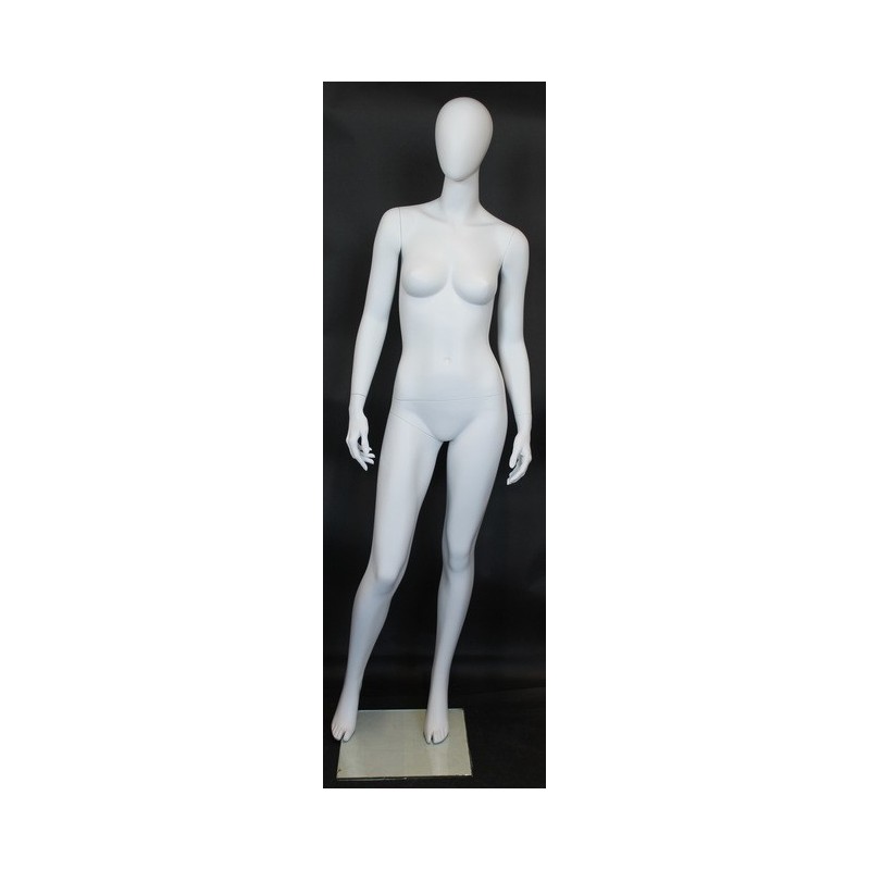 USED Contemporary Style Egg Head Female Mannequin -SFW41E-WT