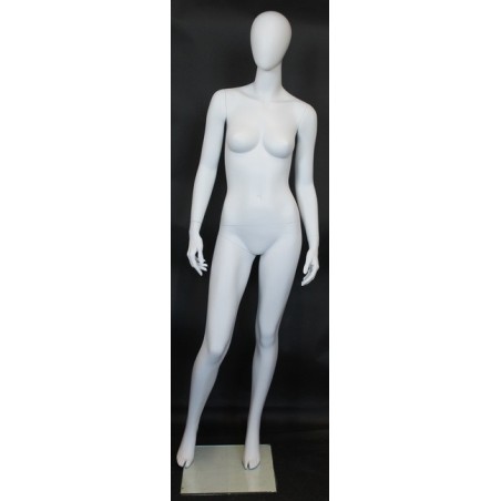 USED Contemporary Style Egg Head Female Mannequin -SFW41E-WT