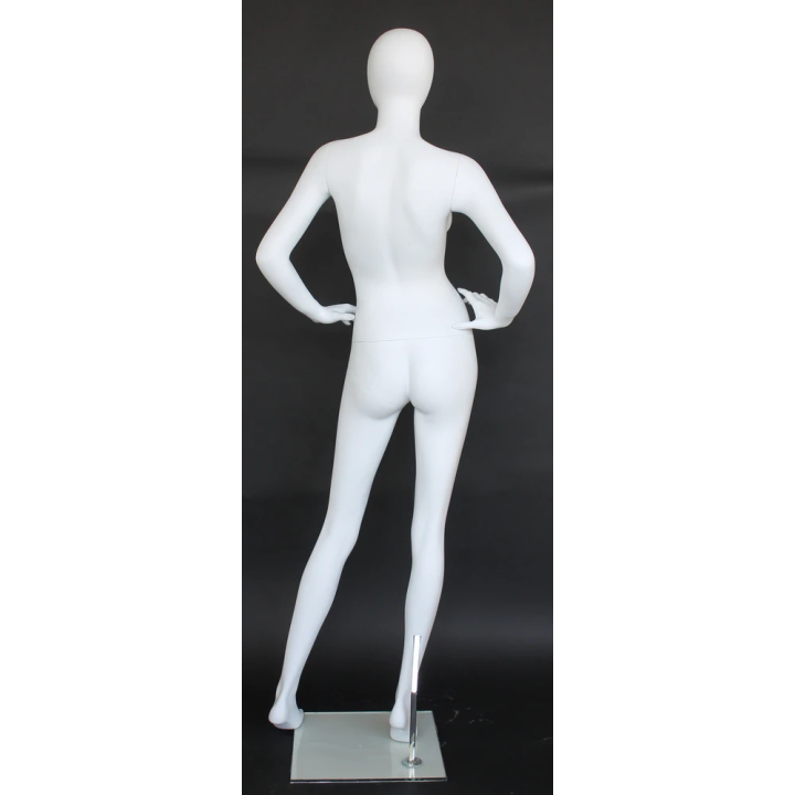 High-Fashion Angle Egg Head Female Mannequin -SFW70E-WT