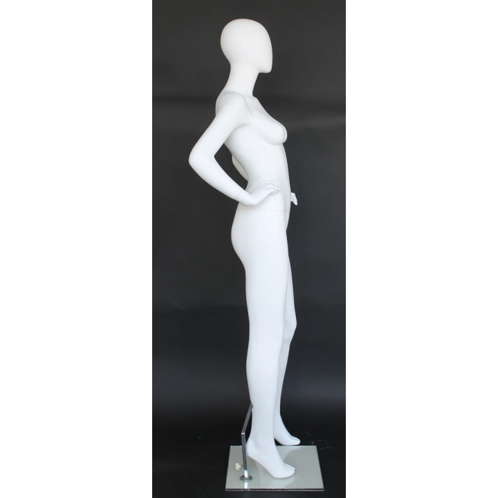 High-Fashion Angle Egg Head Female Mannequin -SFW70E-WT