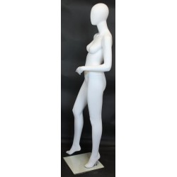 used contemporary Style Egg Head Female Mannequin -SFW53E-WT