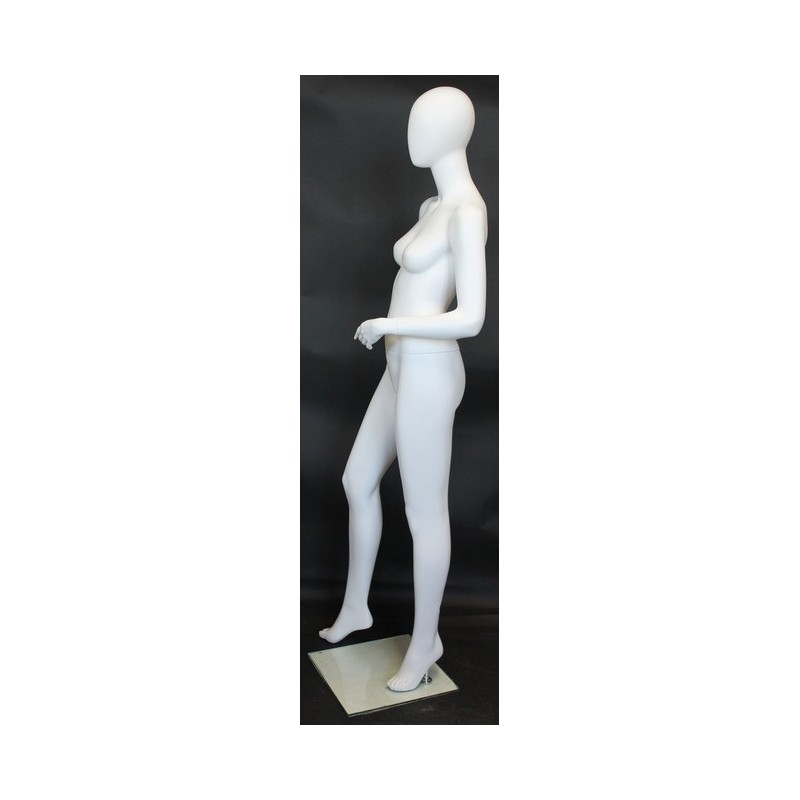 used contemporary Style Egg Head Female Mannequin -SFW53E-WT