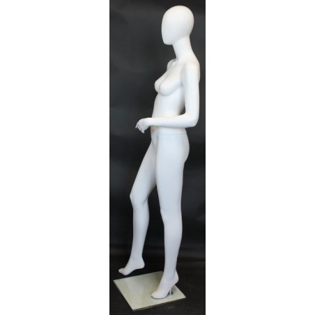 used contemporary Style Egg Head Female Mannequin -SFW53E-WT