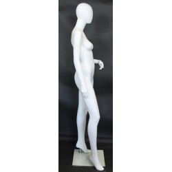 used white Egg Head Female Mannequin -SFW60E-WT