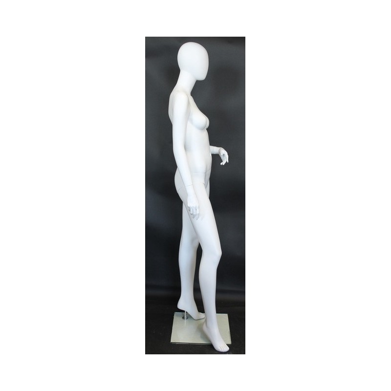 used white Egg Head Female Mannequin -SFW60E-WT
