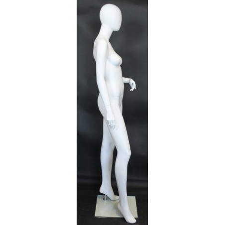used white Egg Head Female Mannequin -SFW60E-WT