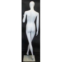 USED 6 ft 2 in Casual Male Mannequin Egg head Matte white -SFM67E-WT