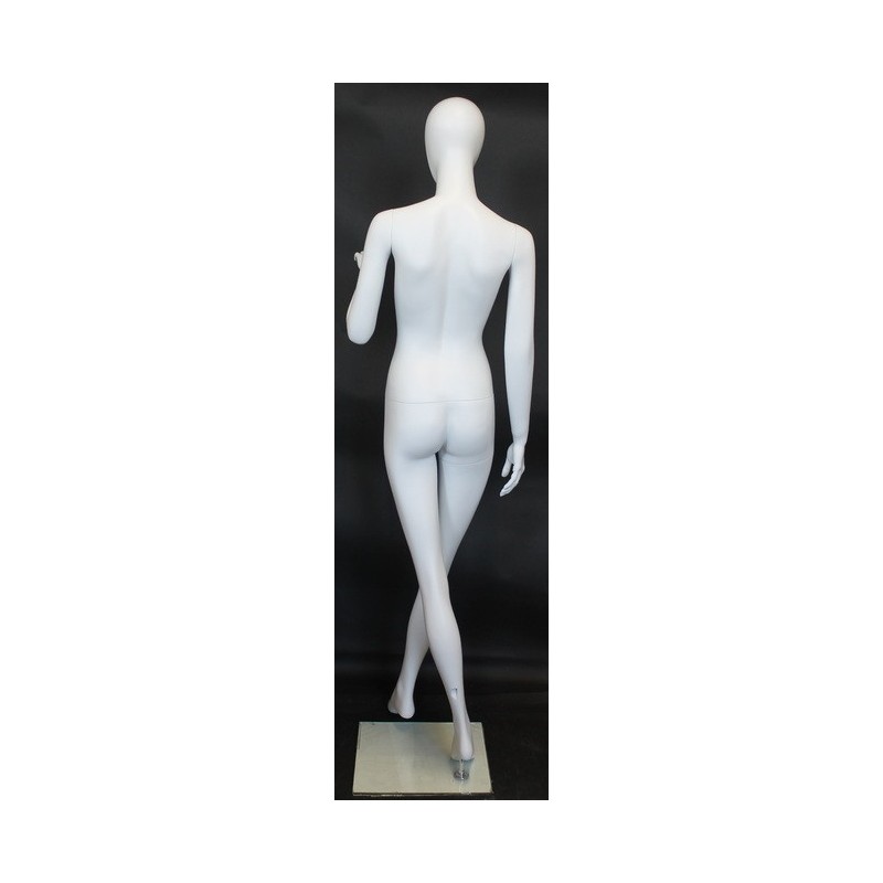 USED 6 ft 2 in Casual Male Mannequin Egg head Matte white -SFM67E-WT
