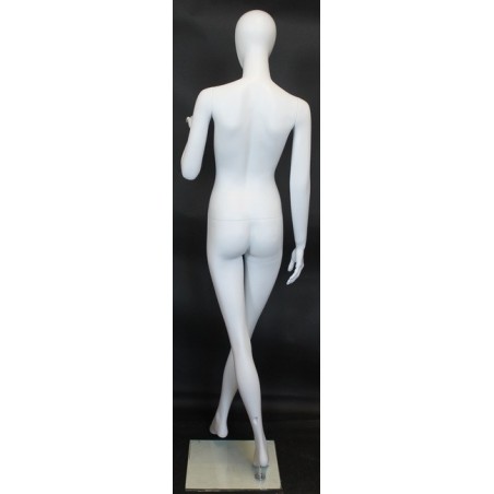 USED 6 ft 2 in Casual Male Mannequin Egg head Matte white -SFM67E-WT