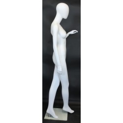 USED 6 ft 4 in Athletic Matte Grey Egg head Male Mannequin  -SFM52E-Grey