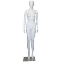used Matte Grey Athletic Egg Head Female Mannequin -SFW51E-Grey