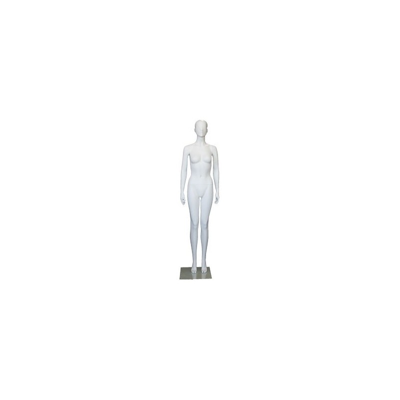 used Matte Grey Athletic Egg Head Female Mannequin -SFW51E-Grey