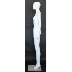 used Glossy Black Athletic Egg Head Female Mannequin -SFW51E-HB
