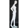 Size 4/6 White Jersey Female Dress form mannequin Metal Base B68-WM