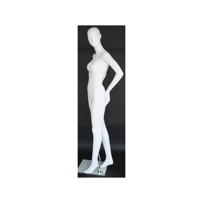 Size 4/6 Black Jersey Female Dress form mannequin Metal Base B68-WM