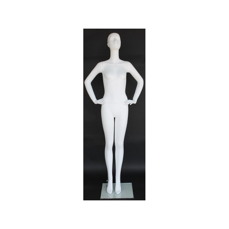 USED Glossy White Finish Sitting Female Mannequin -SFW90E-GW