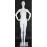 USED Glossy White Finish Sitting Female Mannequin -SFW90E-GW