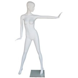 USED Walking Pose Headless White Female Mannequin STW113-WT