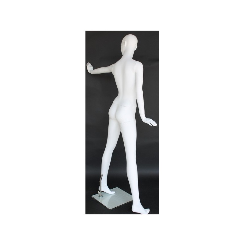 USED 5 ft 5 in Headless Full Body Female Mannequin Matte White STW108-WT