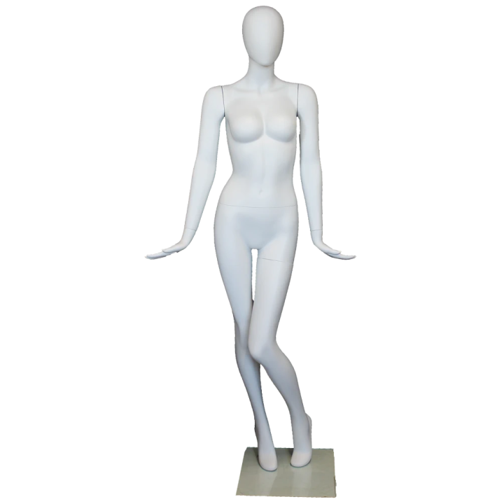 Chic Silhouette Style Egg Head Female Mannequin -SFW96E-WT