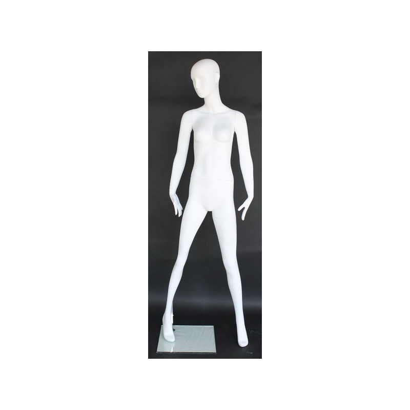 USED 4 ft H Egg Head Female Torso mannequin with Arms and Base FT6E-WM