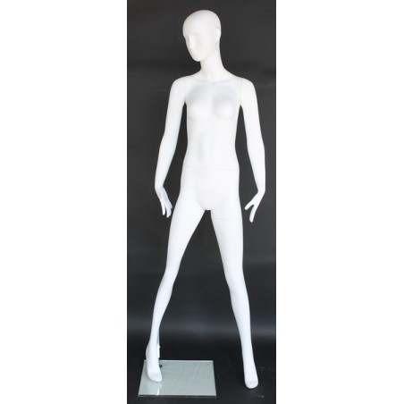USED 4 ft H Egg Head Female Torso mannequin with Arms and Base FT6E-WM