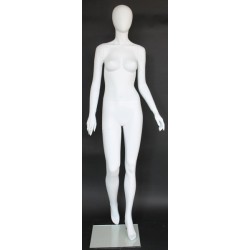 USED Female 3Q Body mannequin wooden Arms Floor Metal Base BFWH-2WM