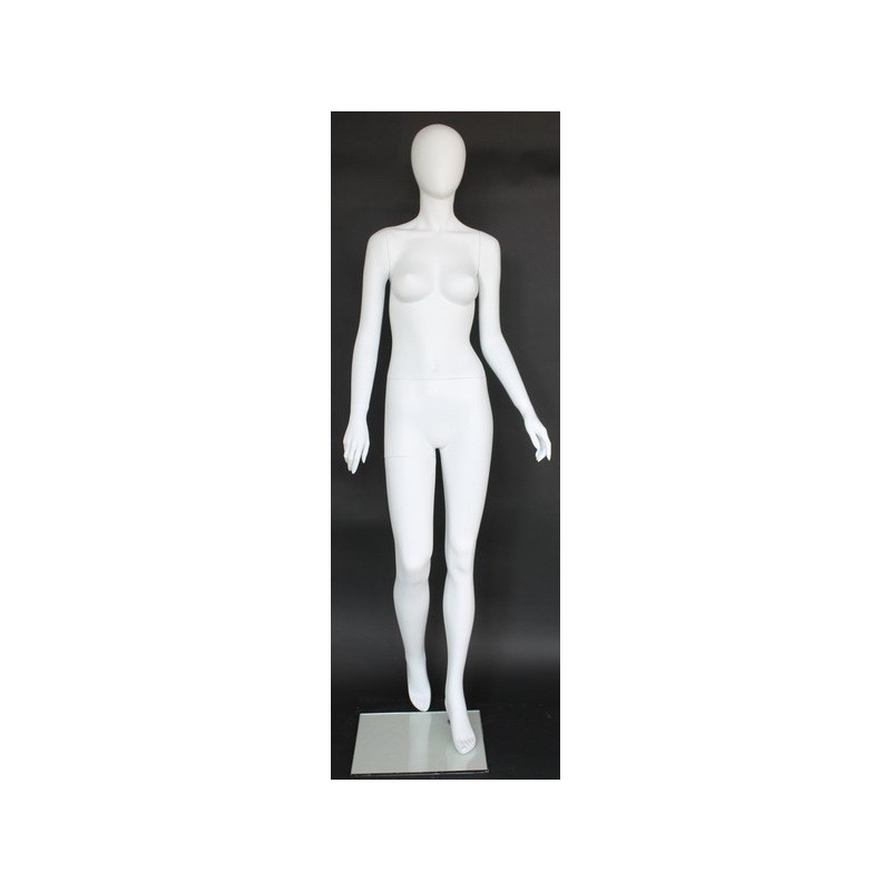 USED Female 3Q Body mannequin wooden Arms Floor Metal Base BFWH-2WM