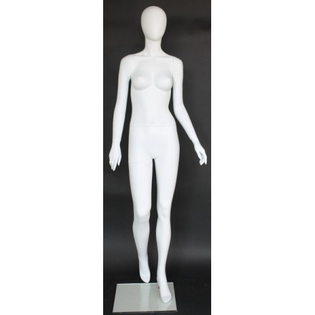 USED Female 3Q Body mannequin wooden Arms Floor Metal Base BFWH-2WM