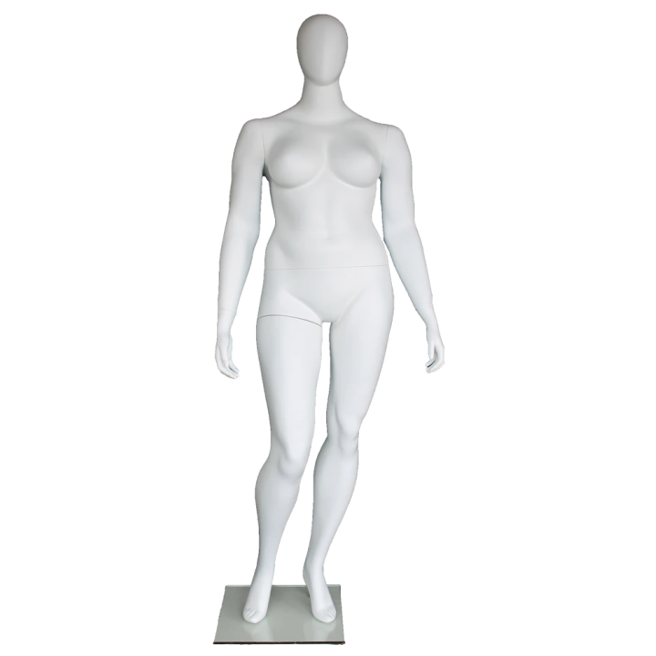 Plus Size Female Mannequin - Elegant Contoured Pose - PLUS-22