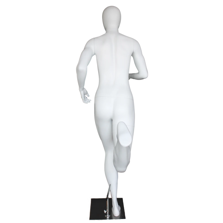 Athletic Action Pose Egg Head Running Female Mannequin